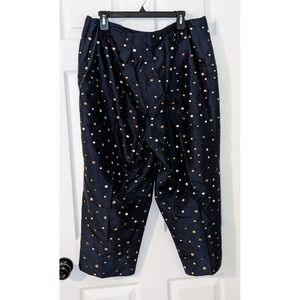 Talbots‎ Silk Polka Dot Pants Classic Fit Career Dress Pants Trousers 18W